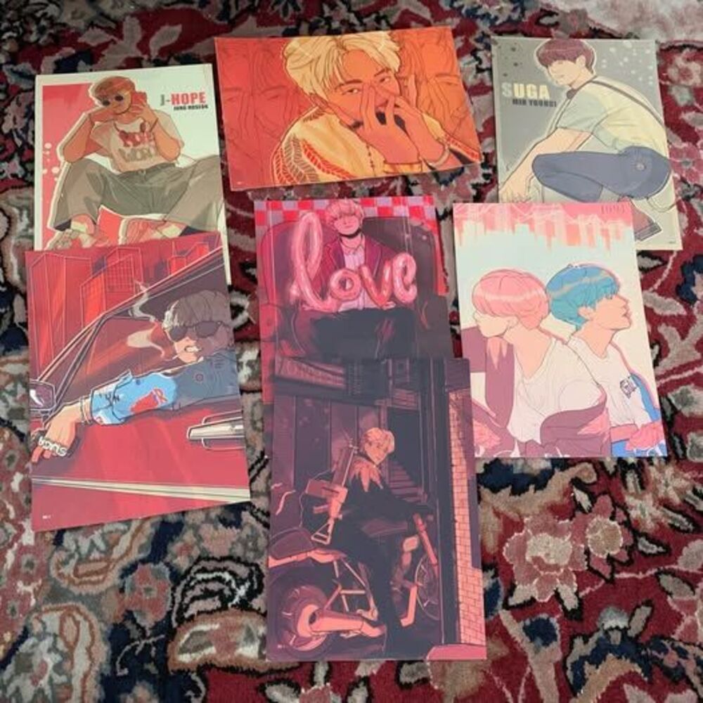 BTS Fan Art Prints Set